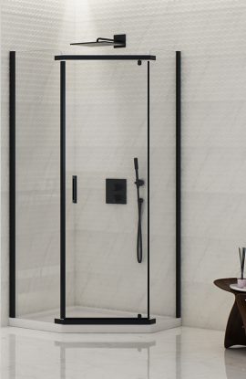 Dušinurk New Komfort Black Pentagon