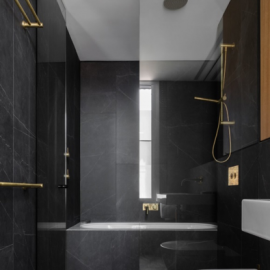 väike vannituba must