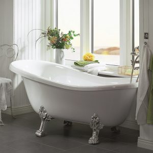 Gueen kroom jalgadega Marmorist lõvi jalgadega vann Gueen