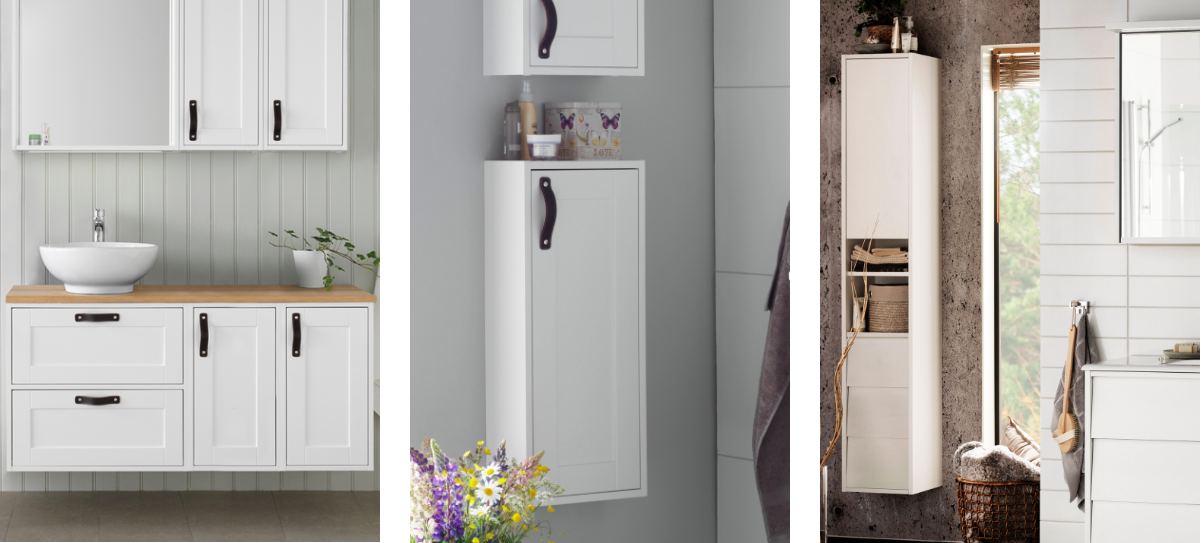 väikese vannitoa nutikas sisutamine