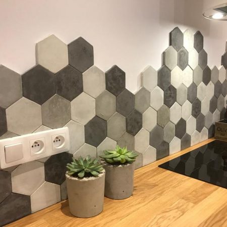 Hexagon köögi plaadid