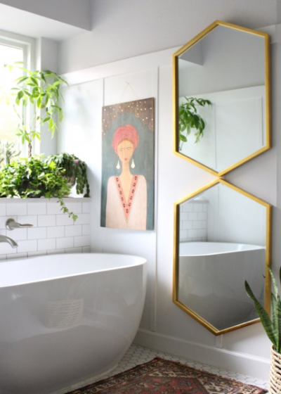 vannitoa dekoratsioonid peegel