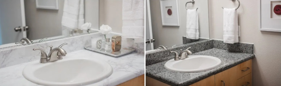 vannitoakapi tööpind