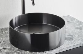 Valamu Circle Steel Black