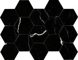 Mosaiikplaat Deva Nero Hex